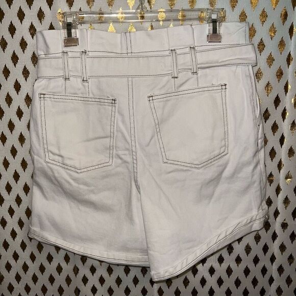 Free People Cindy Utility Shorts white paper bag belted size 2 - Picture 5 of 5